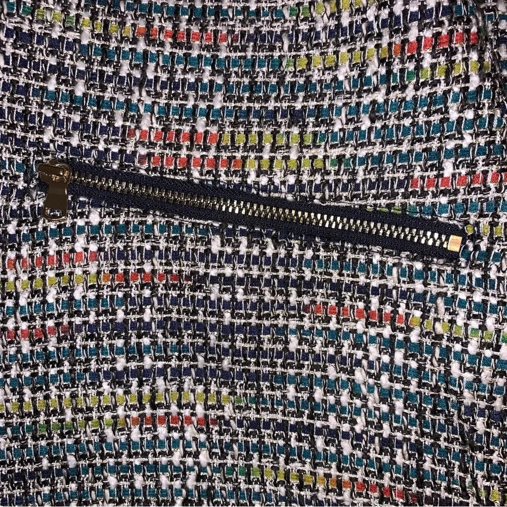 NWT Loft Petites tweed zippered mini skirt size 12 P